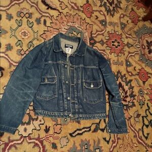 vintage polo Ralph Lauren Blue cotton Denim Jacket med
